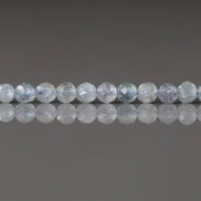 3mm Rare Montana Sapphire Beads Faceted Round 7” Raw Genuine Gemstone Beads Jewelry Making Supply September Birthstone
