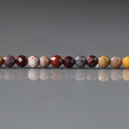 3mm Mookaite Jasper Beads Micro Faceted Genuine Small Earth Tone Jasper Beads 15