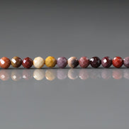 3mm Mookaite Jasper Beads Micro Faceted Genuine Small Earth Tone Jasper Beads 15