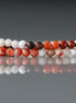 3mm Moroccan Red Agate Beads ‚Äì Faceted Round Micro Gemstone 15" Strand