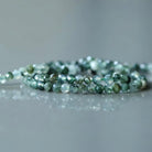 3mm Moss Agate Beads – Faceted Round Micro Gemstone 15" Strand