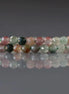 3mm Moss Agate Beads - Faceted Round Micro Gemstone 15" Strand