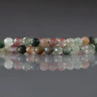 3mm Moss Agate Beads - Faceted Round Micro Gemstone 15" Strand