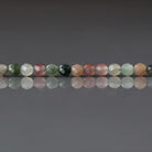 3mm Moss Agate Beads - Faceted Round Micro Gemstone 15" Strand