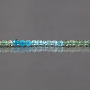 3mm Multi Color Apatite Beads – Faceted Round Micro Gemstone 15