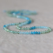3mm Multi Color Apatite Beads – Faceted Round Micro Gemstone 15