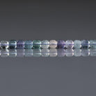 3mm Multi Fluorite Beads – Faceted Cube Micro Gemstone 15" Strand