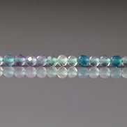 3mm Multi Fluorite Beads ‚Äì Faceted Round Micro Gemstone 15