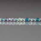 3mm Multi Fluorite Beads ‚Äì Faceted Round Micro Gemstone 15" Strand