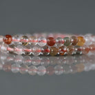 3mm Multi Rutilated Quartz Beads – Smooth Round Micro Gemstone 15" Strand