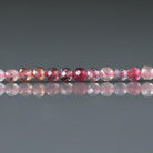 3mm Multi Spinel Beads – Faceted Round Micro Gemstone 7" Strand