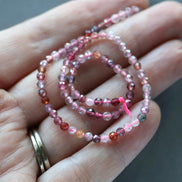 3mm Multi Spinel Beads – Faceted Round Micro Gemstone 7