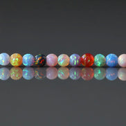 3mm Opal Beads Lot Mixed Colors Opals Colorful Opal Beads Multi Color Opal Beads Fully Drilled for Jewelry Making Beading Craft Gift Beads