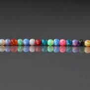 3mm Opal Beads Lot Mixed Colors Opals Colorful Opal Beads Multi Color Opal Beads Fully Drilled for Jewelry Making Beading Craft Gift Beads