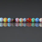 3mm Multicolor Opal Beads - Round Smooth Lab Gemstone
