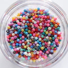 3mm Multicolor Opal Beads - Round Smooth Lab Gemstone