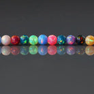 3mm Multicolor Opal Beads - Round Smooth Lab Gemstone