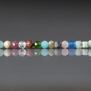 3mm Multi Gemstone Micro Faceted Beads 15