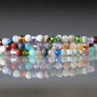3mm Natural Multi Gemstone Beads - Faceted Round Micro Gemstone 15" Strand
