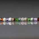3mm Natural Multi Gemstone Beads - Faceted Round Micro Gemstone 15" Strand