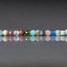3mm Natural Multi Gemstone Beads - Faceted Round Micro Gemstone 15" Strand