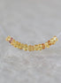 3mm Natural Orange Padparadscha Sapphire Rondelle Beads Faceted 1” Genuine Golden Gemstone For DIY Jewelry Making Supplies