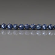 3mm Natural Sapphire Beads Dark Blue Sapphire Faceted Genuine Gemstone Beads Jewelry Making Beading Craft Gift September Birthstone