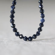 3mm Natural Sapphire Beads - Faceted Round Micro Gemstone
