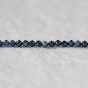 3mm Natural Sapphire Beads - Faceted Round Micro Gemstone