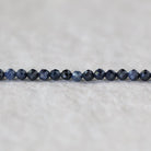 3mm Natural Sapphire Beads - Faceted Round Micro Gemstone