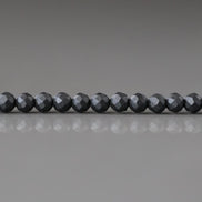3mm Shungite Micro Faceted Beads 15
