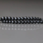 3mm Shungite Micro Faceted Beads 15
