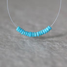 3mm 3.5mm Natural Sleeping Beauty Turquoise Rondelle Beads Smooth 1” Gemstone Beads DIY Jewelry Making December Birthstone