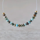 3mm Ariona Turquoise Bicone Beads – Micro Gemstone -20 pcs