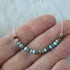 3mm Ariona Turquoise Bicone Beads – Micro Gemstone -20 pcs