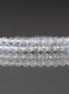 3mm Natural White Agate Beads - Faceted Round Micro Gemstone 15" Strand