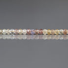 3mm Natural Zircon Beads – Faceted Rondelle Micro Gemstone 7" Strand