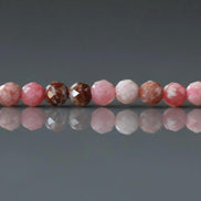 3mm Norwegian Thulite Beads Faceted Genuine Tiny Beads 15
