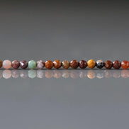 3mm Ocean Jasper Faceted Beads Genuine Small Tiny Fancy Jasper Beads 15