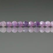 3mm AAA Ombre Lepidolite Micro Faceted Beads Genuine Lepidolite Beads 15