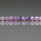 3mm Ombre Lepidolite Beads ‚Äì Faceted Round Micro Gemstone 15" Strand