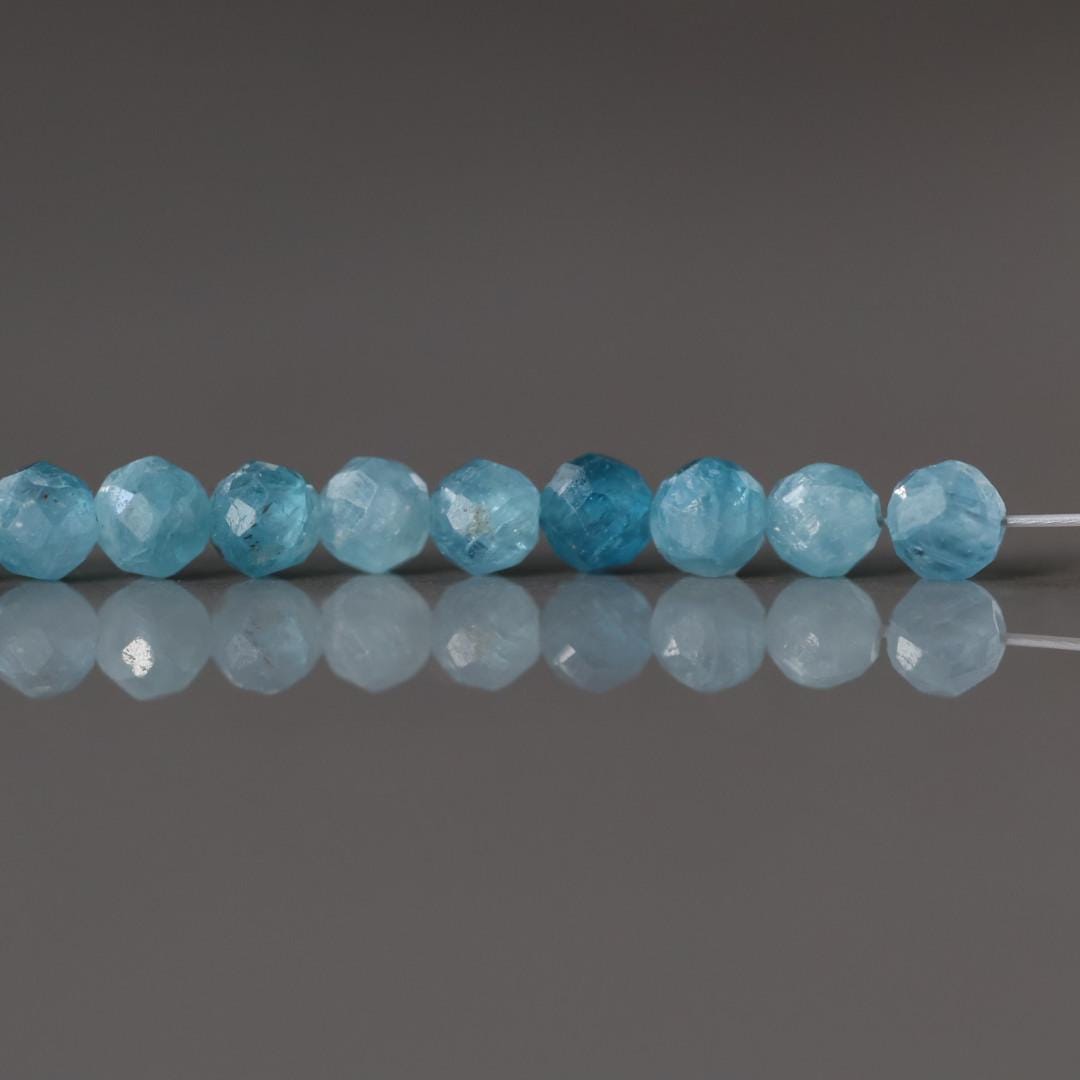 3mm Paraiba Kyanite Beads Micro Faceted Beads 14 PCs Rare Kyanite Gemstone Beads Beading Crafter Gift