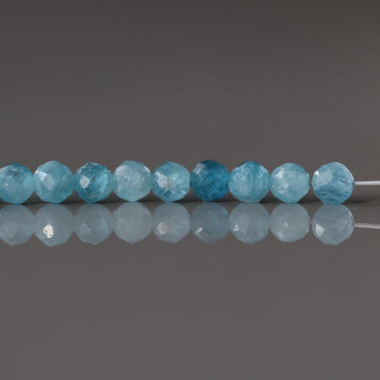 3mm Paraiba Kyanite Beads Micro Faceted Beads 14 PCs Rare Kyanite Gemstone Beads Beading Crafter Gift