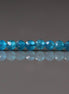 3mm Peacock Apatite Beads – Faceted Round Micro Gemstone 15" Strand
