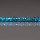 3mm Peacock Apatite Beads – Faceted Round Micro Gemstone 15" Strand