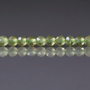 3mm Peridot Faceted Beads 15