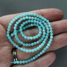 3mm Peruvian Amazonite Beads ‚Äì Faceted Round Micro Gemstone 15" Strand
