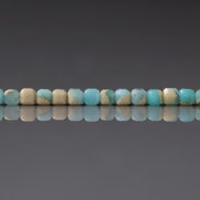 3mm Peruvian Amazonite Cube Beads 15