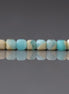 3mm Peruvian Amazonite Cube Beads ‚Äì Natural Gemstone 15" Strand