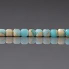 3mm Peruvian Amazonite Cube Beads ‚Äì Natural Gemstone 15" Strand